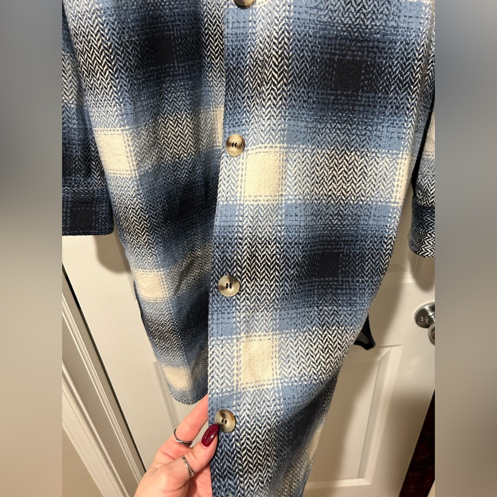 NWOT Sweet Lovely by Jen Outdoor Nights Coat Blue - Picture 8 of 12